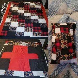 Western Horse baby blanket set